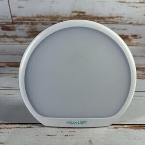 Verilux HappyLight Alba LED Therapy Lamp for Mood Support, White No Power Cord